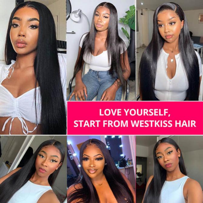 HD straight hair wig