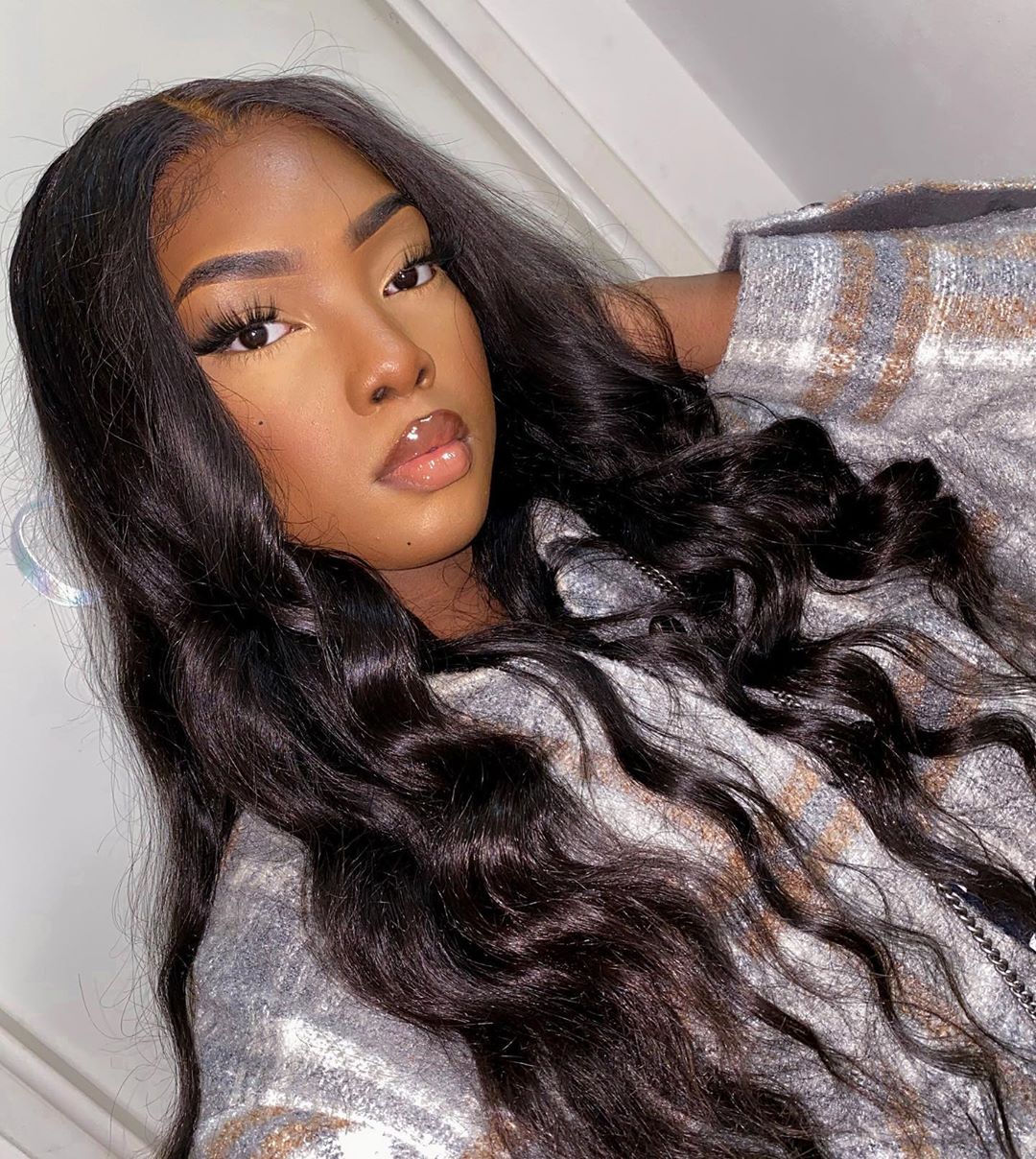 body wave human hair lace front wig