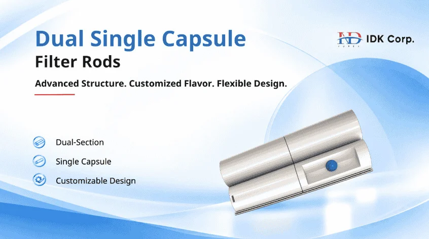 Dual Single Capsule Filter Rods for Custom Applications | IDK Corp