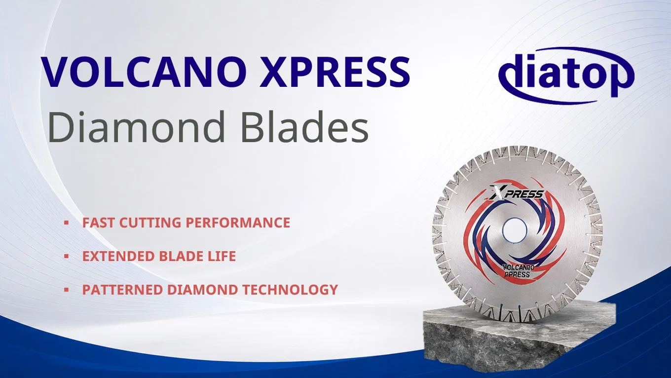 Volcano Xpress Patterned Diamond Technology for Hard Quartzite and Granite | DIATOP